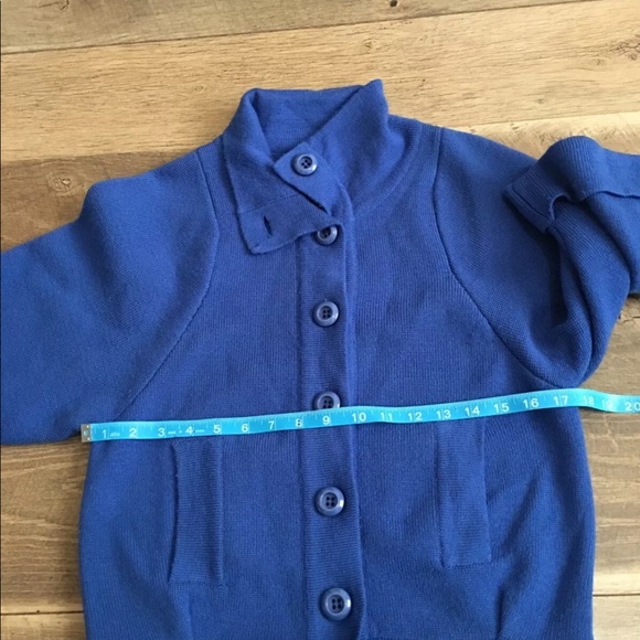 Plenty Tracy Reese button blazer blue jacket small - Picture 5 of 6